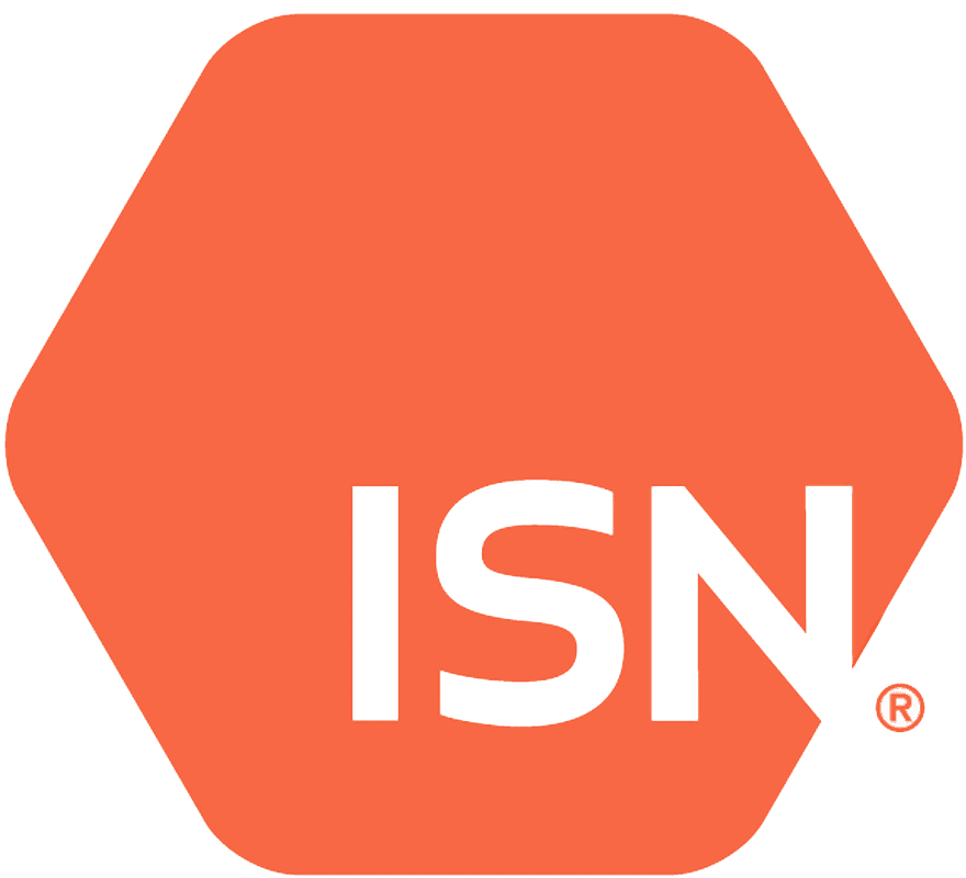 Orange hexagon with the letters 